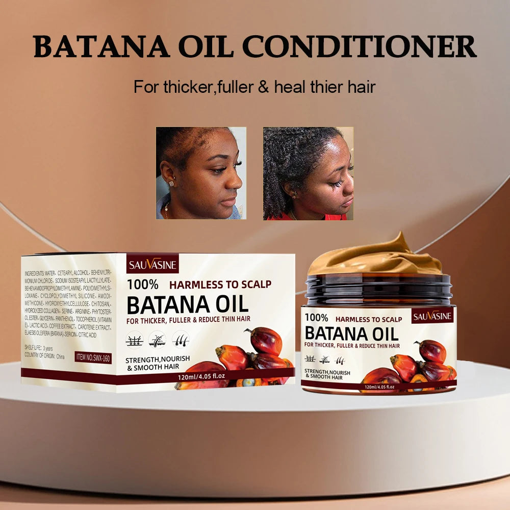 Revitalize Your Hair with Batana Oil Conditioner - 120ml of Smooth, Moisturizing Repair for Stronger, Healthier Hair