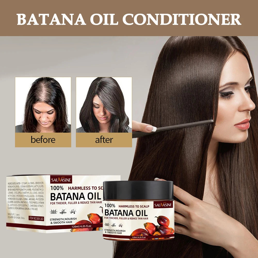 Revitalize Your Hair with Batana Oil Conditioner - 120ml of Smooth, Moisturizing Repair for Stronger, Healthier Hair