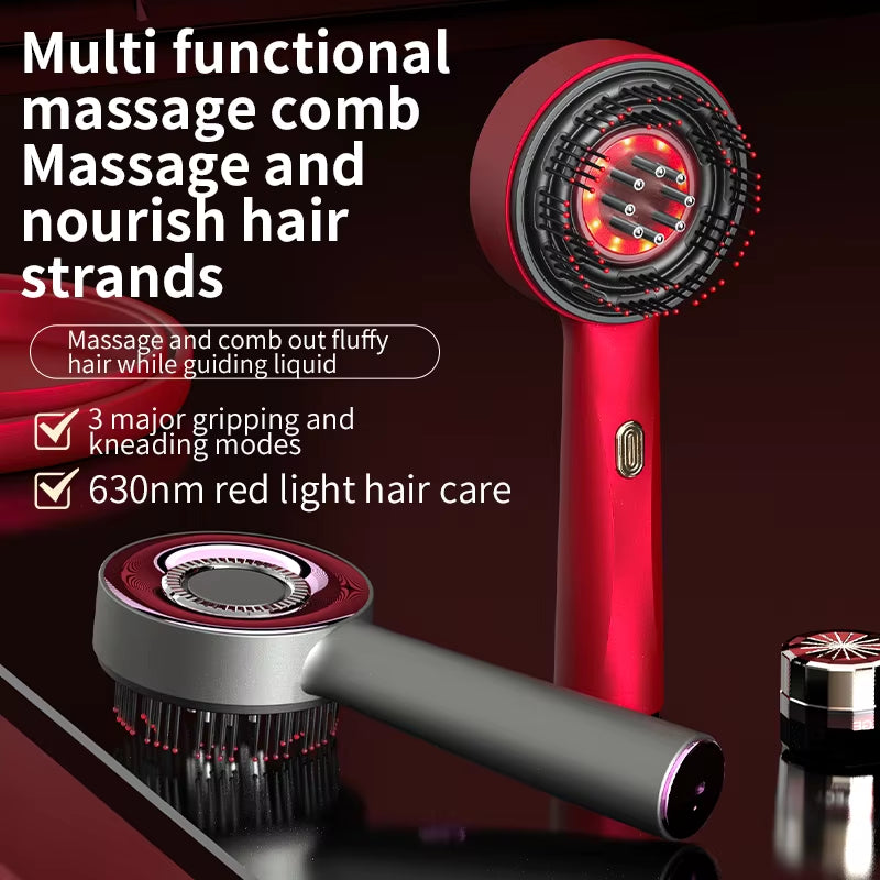 Revitalize Your Scalp with the Electric Scalp Vibration Massage Comb – Infrared Head Knead Massager for Hair Growth and Anti-Hair Loss